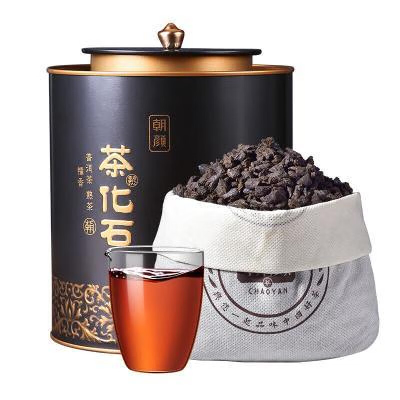朝颜茶化石碎银子糯米香普洱茶熟茶云南古树冰岛老茶头茶叶礼盒装 500g