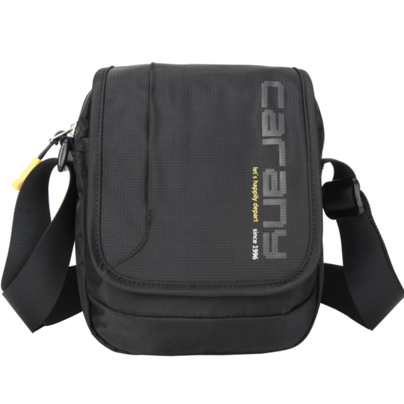 卡拉羊單肩包男士斜挎包多隔層帆布包休閑小包戶(hù)外胸包CX4008旅行禮物