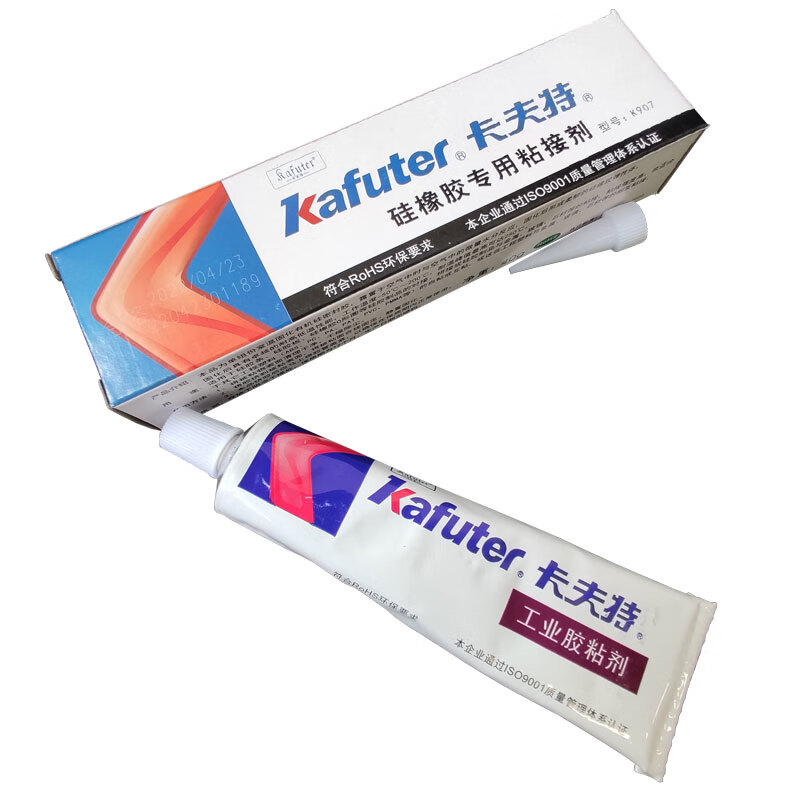卡夫特（kafuter）硅橡胶专用粘接剂K907 硅胶制品弹性粘接 透明工程塑料胶 40g/支