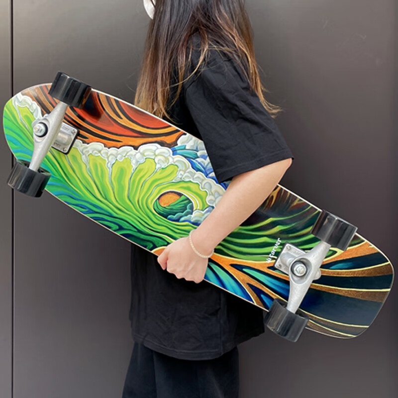 Carver【顺丰发货】陆地冲浪板美国Carver「山海」初学者专业陆冲板滑板 34寸 CX桥 PU支架款 可下碗池