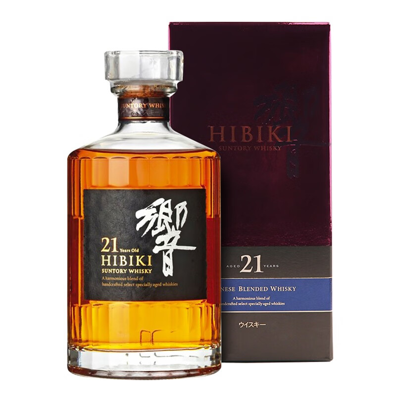 三得利（Suntory）洋酒原装日本Suntory响牌Hibiki乡音21年威士忌43%vol日威经典