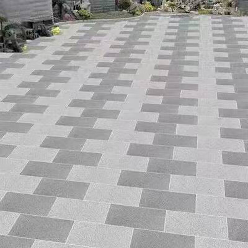 地铺石仿石材户外pc砖黄锈石庭院板材芝麻白荔枝面防石砖防花岗岩