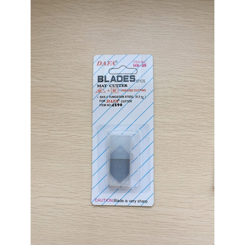 睿爸dafa卡纸刀45度斜边90度裁纸刀相框卡纸斜切刀切割刀刀机 刀片