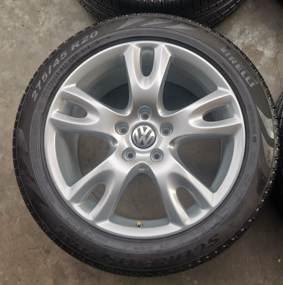 迈翱适用 大众途锐20寸老款原厂拆车件轮毂 汽车改装 钢圈胎铃 铝合金