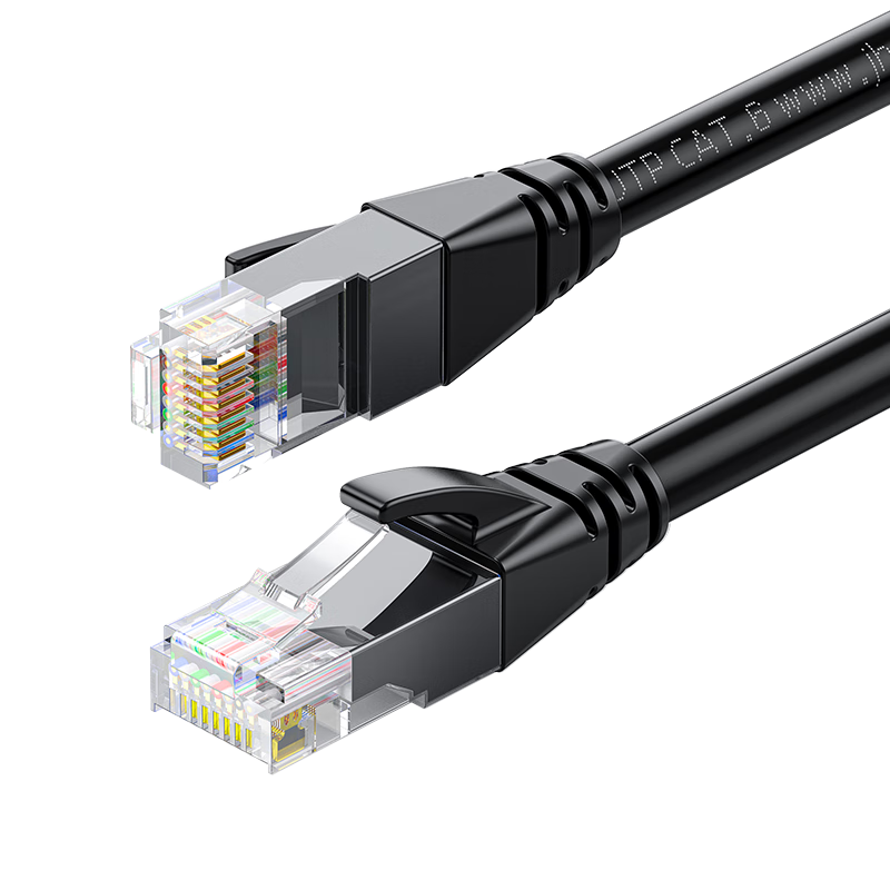 晶华(JH)六类千兆网线 高速CAT6类网络连接线 家用工程电脑宽带路由器机顶盒8芯双绞成品跳线 黑色25米W194O100034076096