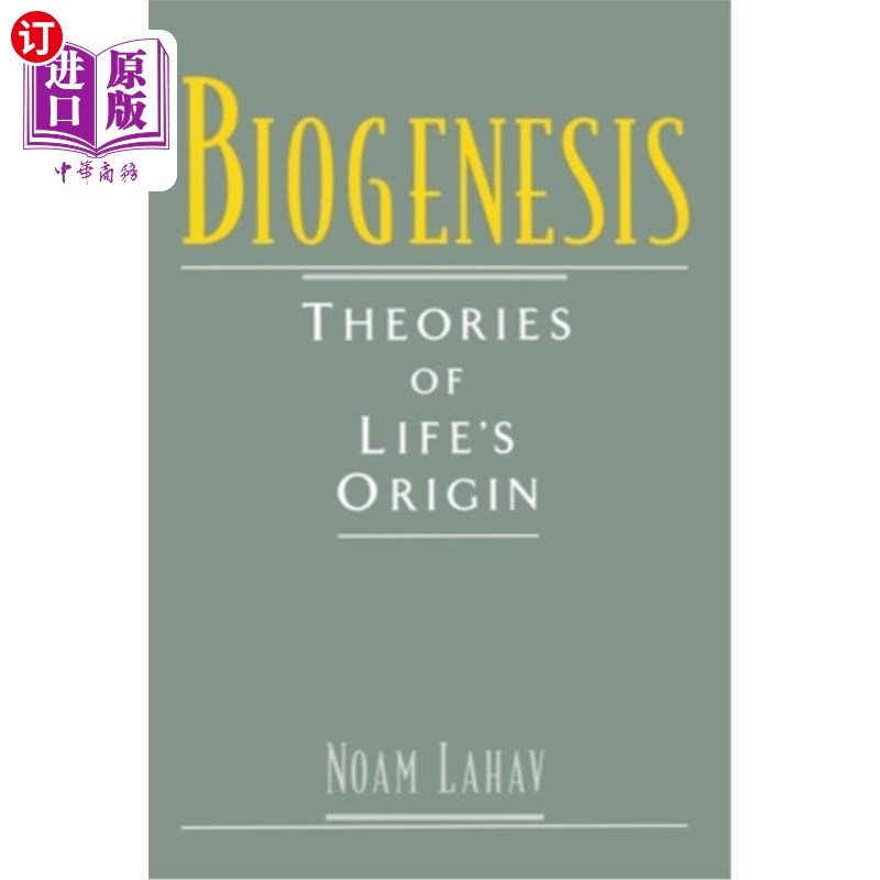 海外直订biogenesis: theories of lifes origin 生物起源:生命起源