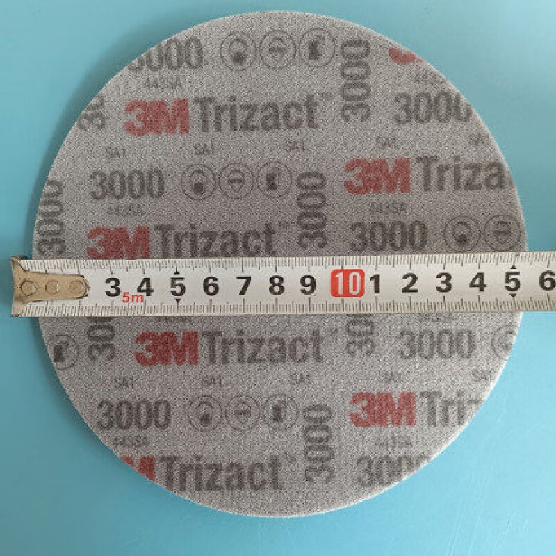 3m金字塔海绵砂纸6寸3000目抛光沙皮汽车喷漆超细研磨美容5000号 3m