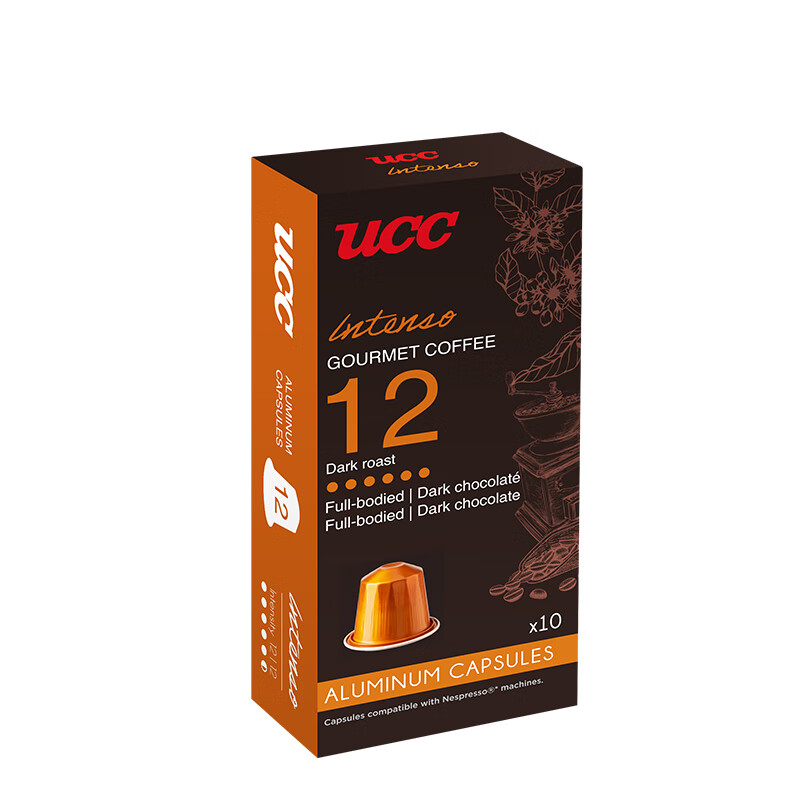 悠诗诗（UCC）咖啡品鉴师系列胶囊咖啡12号 意式特浓适配Nespresso机型50g