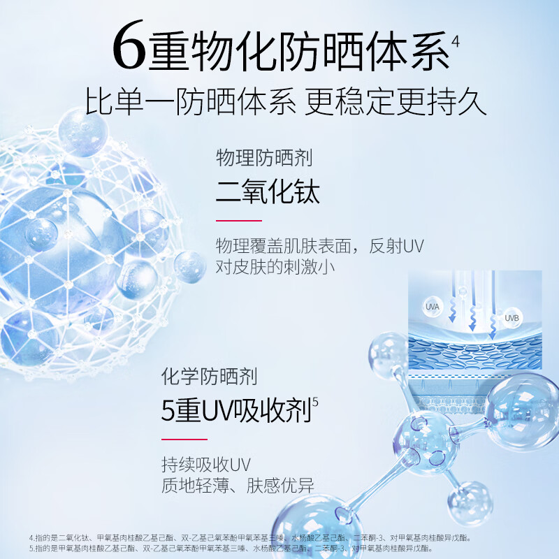 美肤宝美白隔离防晒霜SPF45小粉管40g淡斑遮瑕户外防水防汗持久女