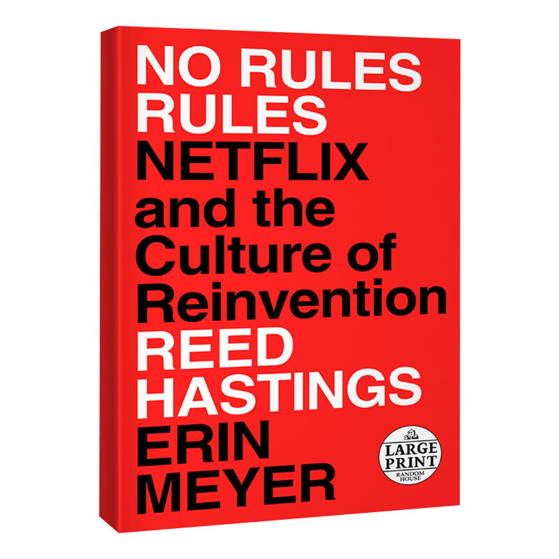 No Rules Rules Netflix英文原版 无规则的规则 不拘一格 网飞传奇 公司文化的重塑 樊登 曾鸣推荐 商业管理SN5416