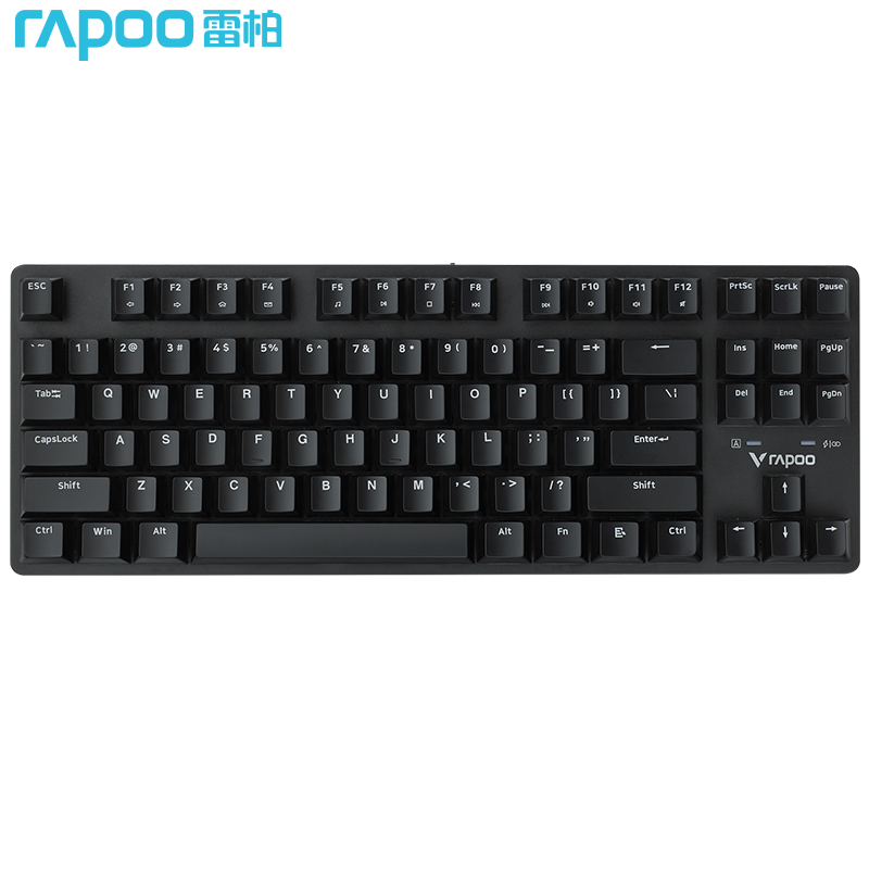 雷柏（Rapoo） V500PRO-87无线版 机械键盘 无线键盘 办公键盘 87键 笔记本键盘 电脑键盘 茶轴