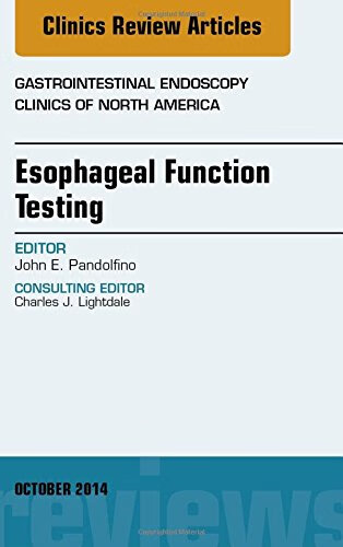 预订 esophageal function testing, an issue of gastrointestinal