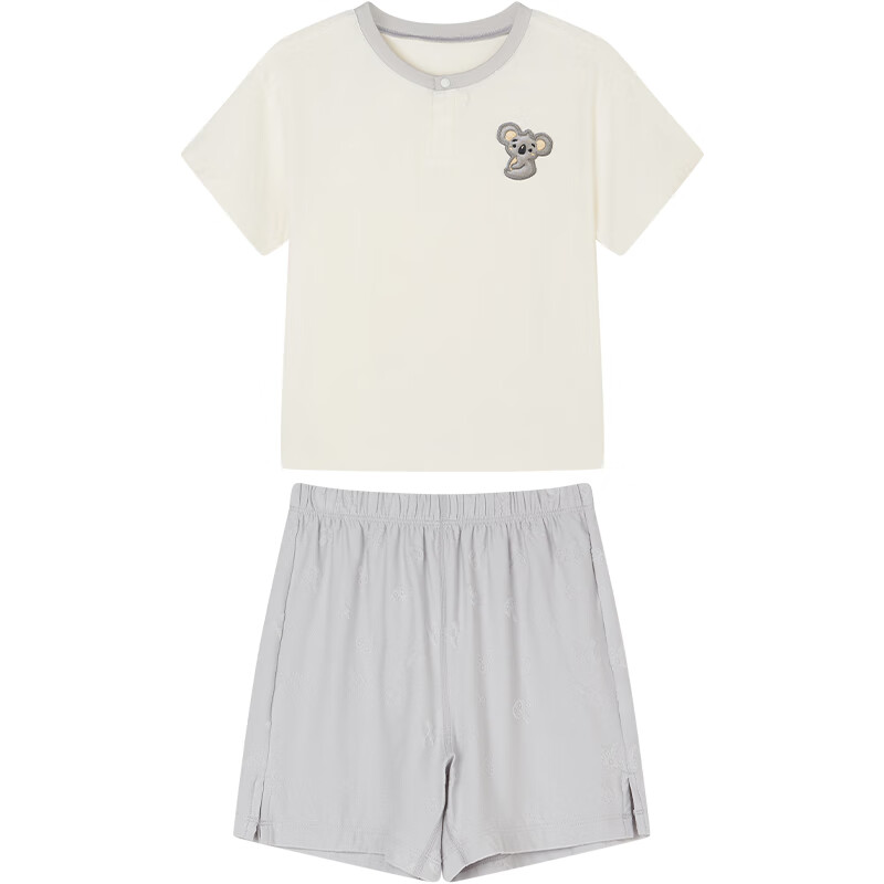 ibaby×outlast太空科技恒温短袖短裤儿童套装夏季薄款可爱宝宝衣服 乖巧考拉 90