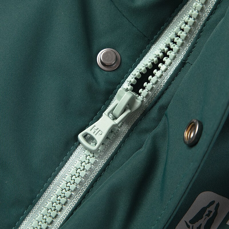 暇步士(Hush Puppies)童装儿童外套冬季新款男大童时尚连帽加绒厚风衣外套 钻石黑 140cm