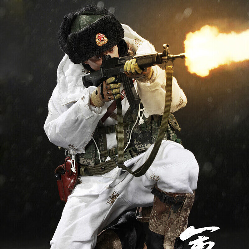 中国特种兵人模型1:6兵人模型中国边疆卫士仿真可动人偶广州会场限定