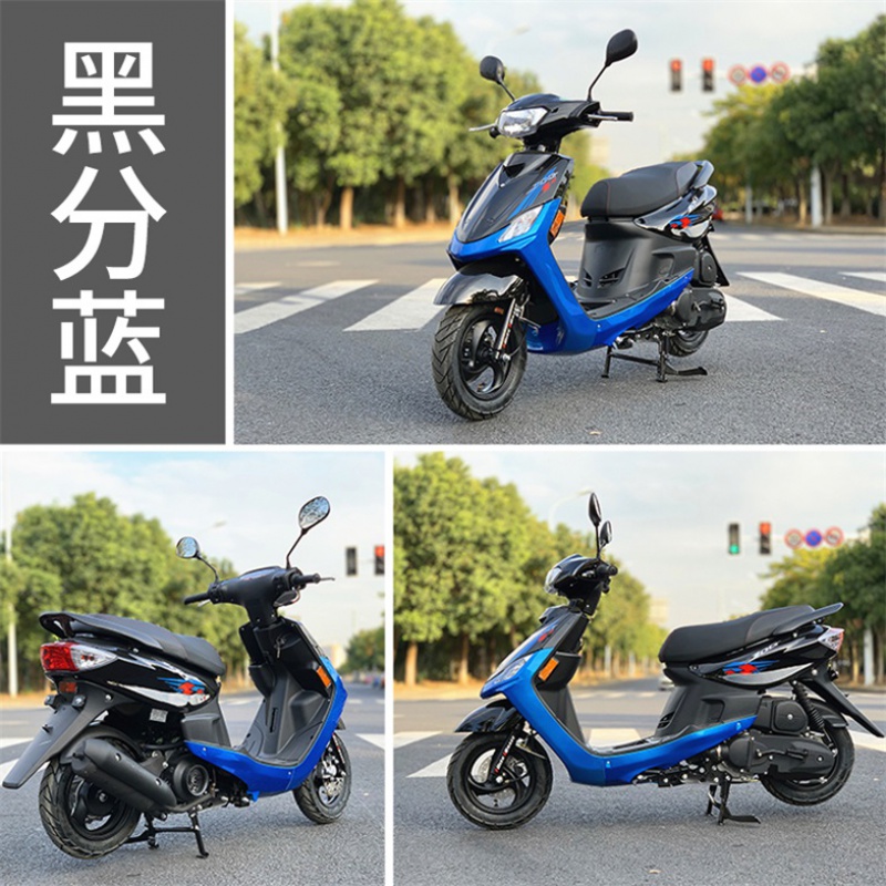 可上牌国四电喷巧格踏板燃油摩托车整车林海省油发动机助力摩托车 黑