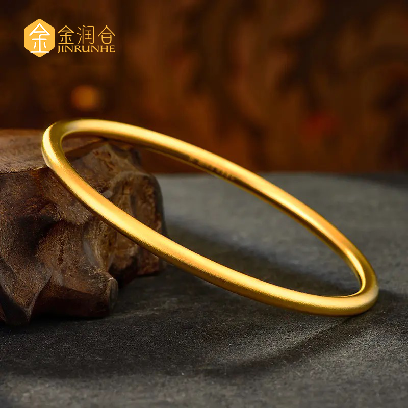 金润合黄金足金999 古法传承手镯 圈号60# (金重约:20.