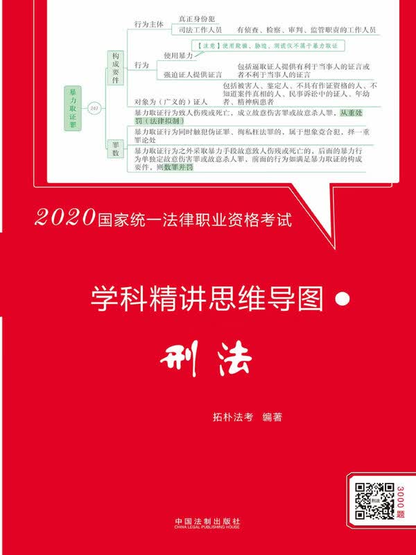 2020国家统一法律职业资格考试学科精讲思维导图:刑法【拓朴学科精讲