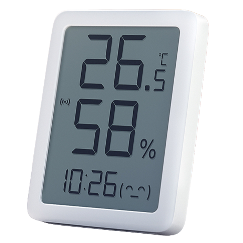 小度 智能温湿度计室内高精度传感器长续航电子温度计家用联动智能设备 白色