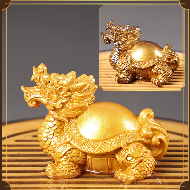 妙普乐小神龙茶宠 茶宠物摆件变色龙龟茶玩精品禅意装饰品可养功夫