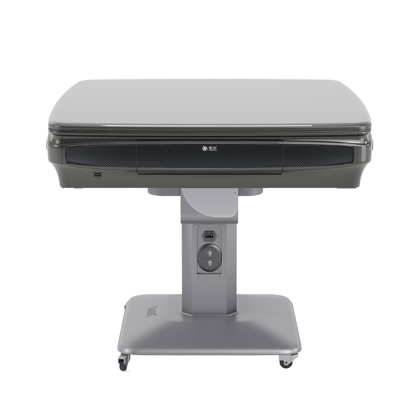 雀友（TREYO） 麻將機S200全自動(dòng)麻將桌家用輕音電動(dòng)棋牌桌四口折疊款收納機麻 【水墨灰】手折帶蓋板