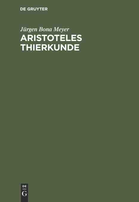 预售 按需印刷 aristoteles thierkunde