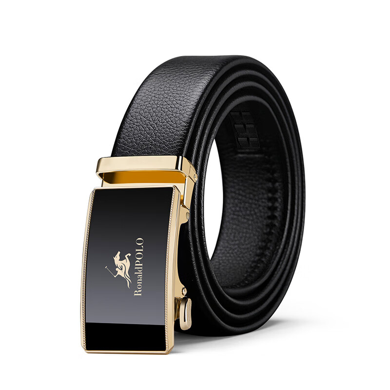 铂士顿保罗皮带男士真皮自动扣腰带商务休闲头层牛皮十大品牌高档裤带送老公 枪色 125cm 其他长度联系在线客服