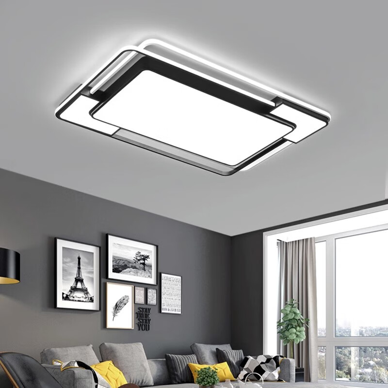 灯诺堡客厅大灯2025年新款现代简约大气led吸顶灯北欧灯具全屋组合套餐 套餐6 四室两厅（小爱款）