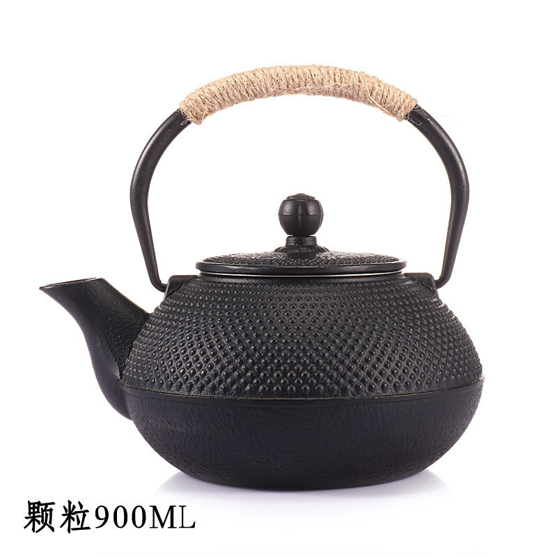 尼尔欣山西晋城铁壶和成堂 铸铁壶无涂层 铁茶壶南部生铁壶茶具烧水 颗粒900ML