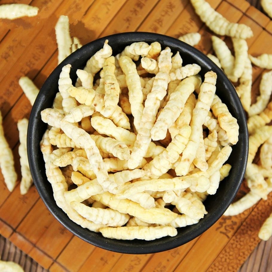 西藏特产正宗虫草参地参石蚕泽兰根白虫草干货炖汤滋补克沁溪 虫草参