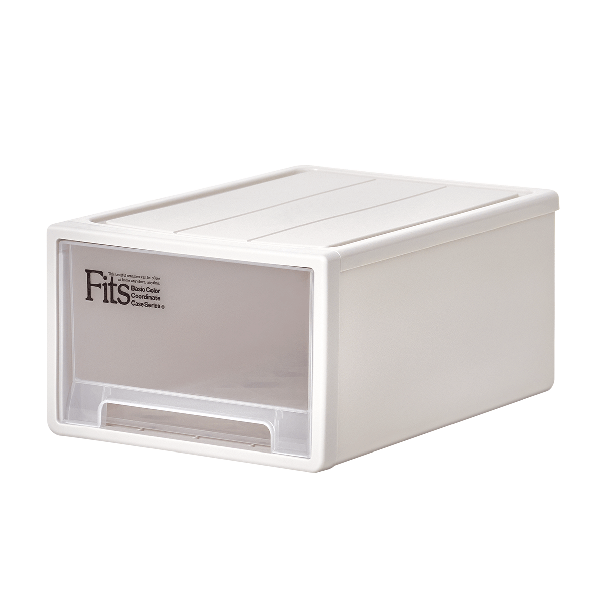 天馬抽屜收納盒抽屜式收納箱宿舍衣柜雜物整理箱Fits組合式抽屜柜 F330【33*47*21.5cm】卡其色 1個(gè)裝