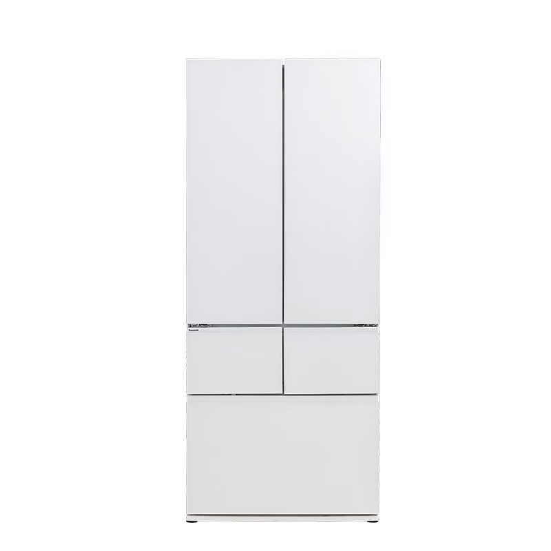 松下（Panasonic）大白PRO 460升家用多门冰箱一级能效五开门大容量580mm超薄嵌入式冰箱NR-JW46BGB-W月光石