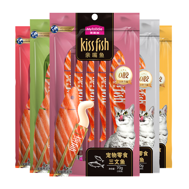 麦富迪 猫条 猫零食成幼猫通用猫咪零食营养猫湿粮 混合14g*100