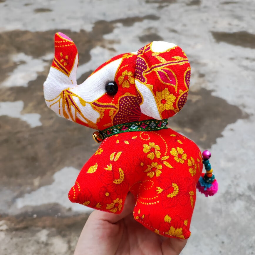 阿马福云西双版纳纪念品小象摆件西双版纳布大象摆件旅游纪念品礼物