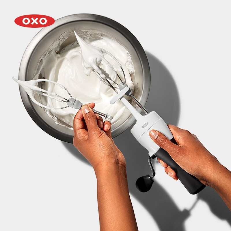 oxo打蛋器鸡蛋打发搅拌搅蛋器手摇动家用手持式小型烘焙工具奥秀 双旋