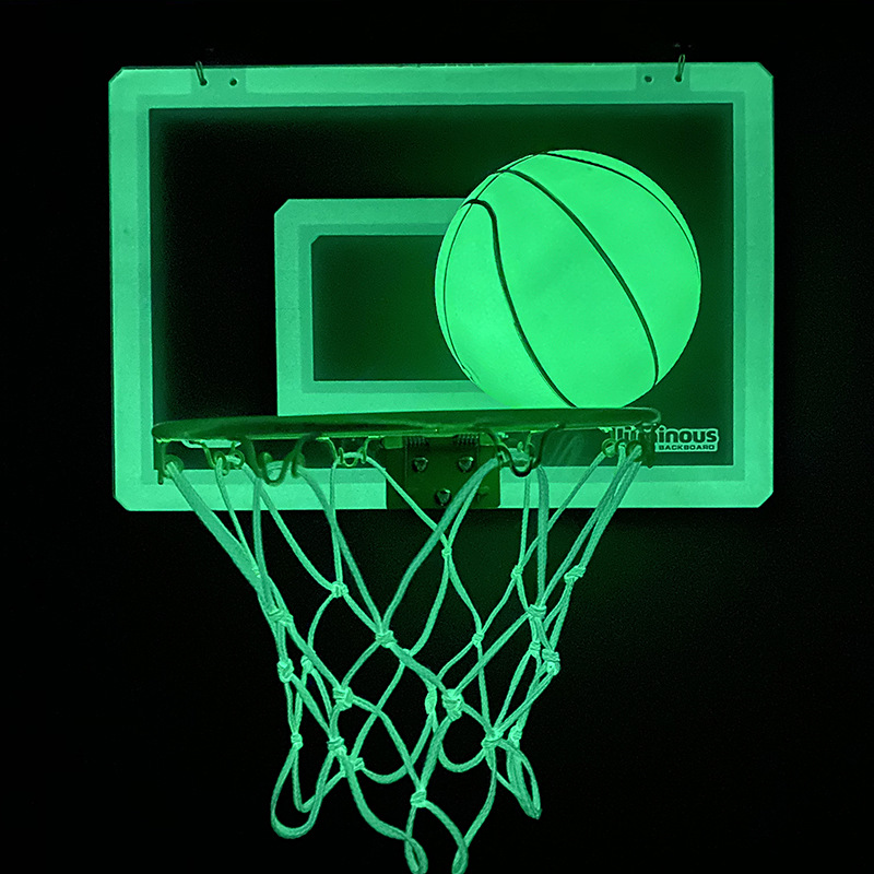 鑫鑫牛篮球架子篮球框大号夜光篮球板7号球可扣篮室内免打孔透明挂