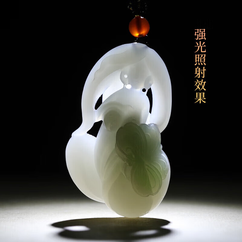 诺天孤品大师工艺和田玉遇贵人吊坠男翠青玉美人玉贵人玉石玉佩