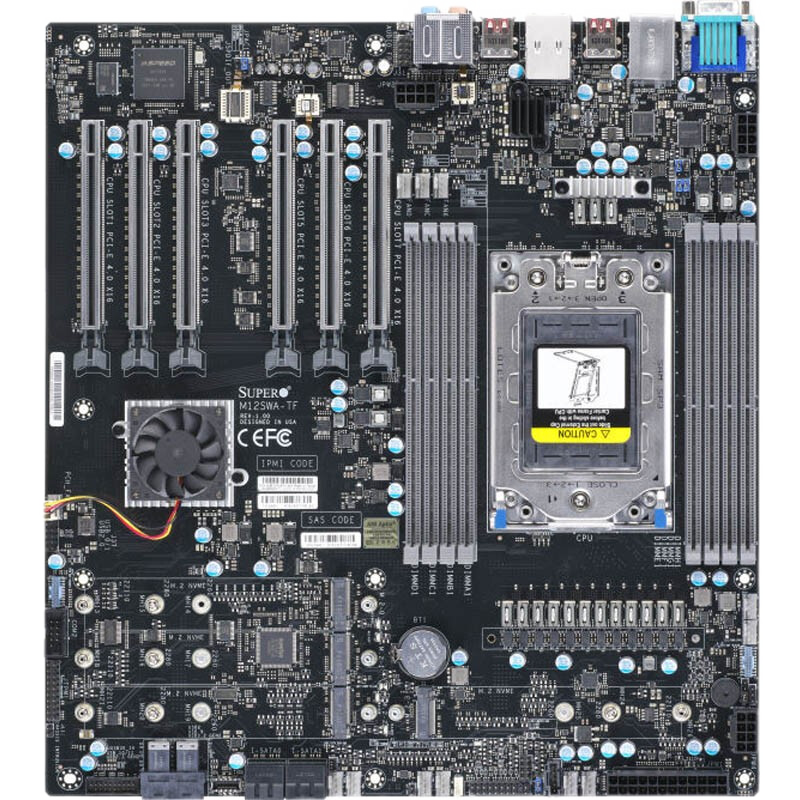 超微（SUPERMICRO） M12SWA-TF AMD3995WX工作站主板4个M.2撕裂者PRO 主板+3995WX(64核，128线程    49999元