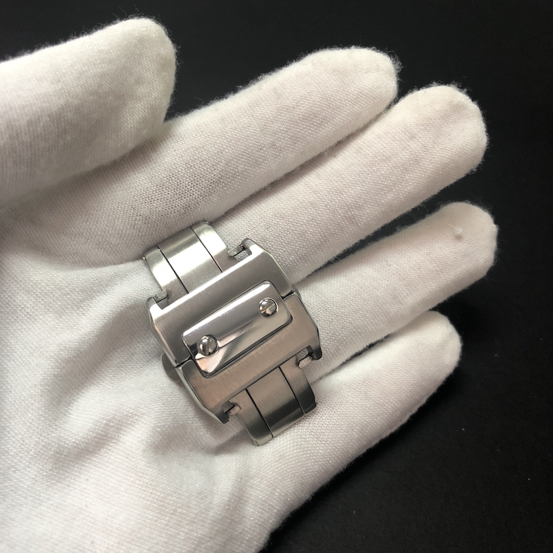 适配卡地亚表扣 双按蝴蝶扣山度士 蓝气球 桑托斯 原装手表带配件