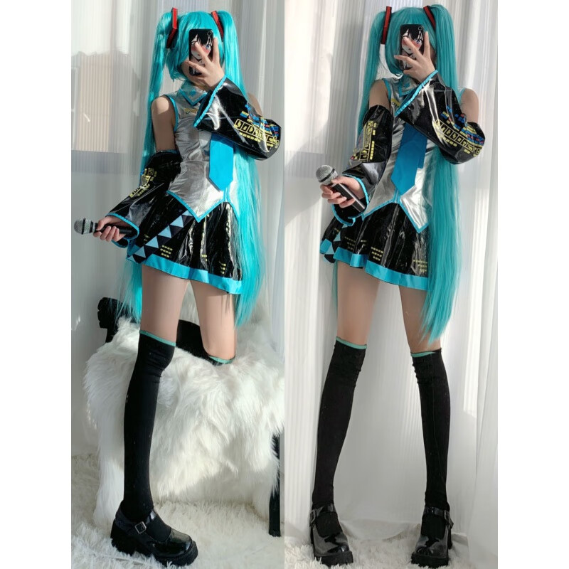 创京懿选初音未来miku公式服cos服初音衣服初音cosplay服装 初音银