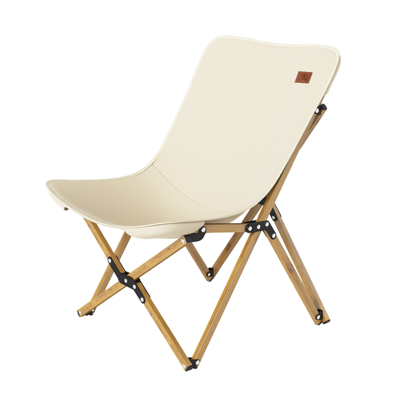 骆驼 折叠椅户外露营野餐钓鱼写生休闲椅便携收纳蝴蝶椅 【赠收纳袋】户外蝴蝶衣-黑色