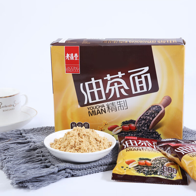 老鼎豐油茶面盒裝東北特產(chǎn)老式油茶早餐油炒面獨(dú)立包裝 500g*1盒