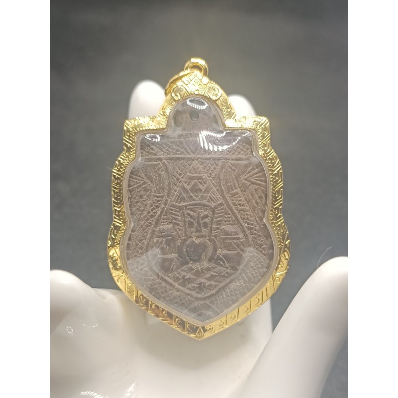 古珍 纳渡·泰国佛牌 龙婆绝2556拉胡  包金壳  带s鉴定卡送长辈妈妈