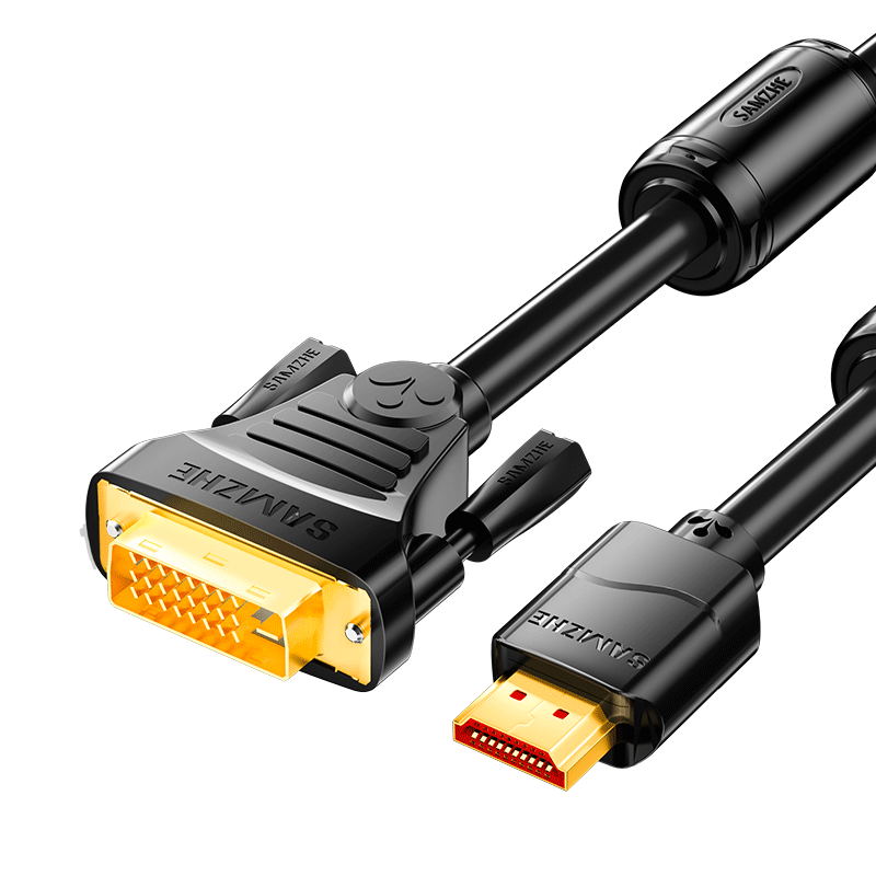 拍4件 山泽(SAMZHE)HDMI转DVI连接线 DVI转HDMI转接头高清双向互转笔记本电脑投影仪显示器转换线 1.5米 DH-8015 50.84元（合12.71元/件)