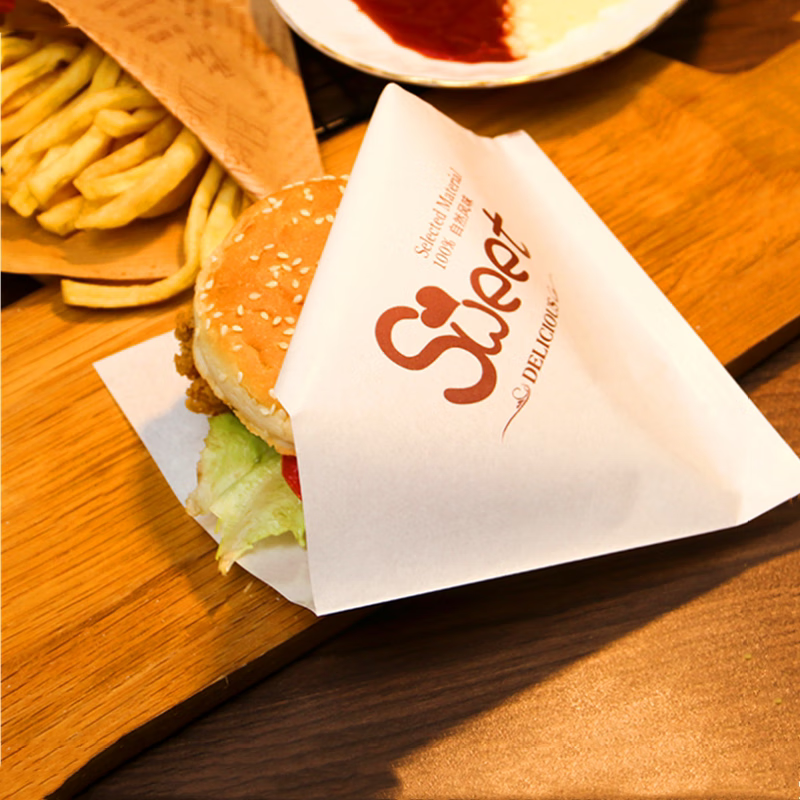 hywlkj烘焙食品防油袋食品牛皮纸随手包三角袋三明治包装纸袋1000个82