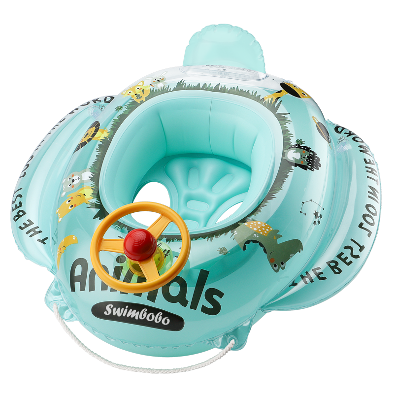 鲸保（kingpou）婴儿游泳圈 卡通戏水儿童游泳圈 宝宝坐艇游泳安全坐圈宝宝礼物K2001