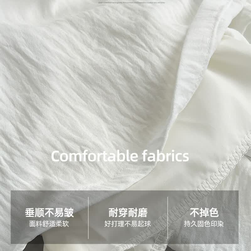 俞兆林冰丝裙裤女春秋夏季薄款新款高腰垂感亲肤裙裤小个子休闲阔腿裤子 白色【冰丝透气 升级内衬】 S 【建议体重80-100斤】