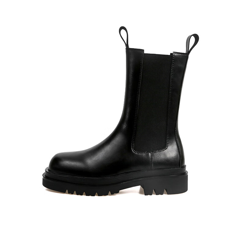 马丁鞋女低帮mona鞋中筒厚底切尔西薄款夏季烟管靴英伦风bv马丁靴子女