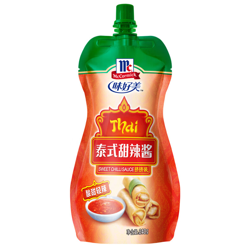 味好美（McCormicK） 調味醬/醬料甜辣醬 泰式甜辣醬擠擠裝240g 調味醬 百年品牌