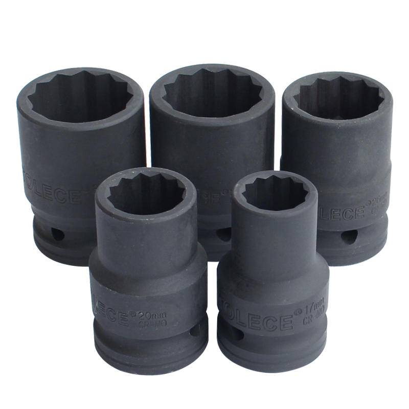 3/4梅花套筒 12角重型内六角梅花风炮套筒17-41mm电动扳手套筒头 乳